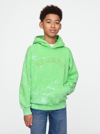 Dziecięca bluza z kapturem i miękkim logo w stylu vintage