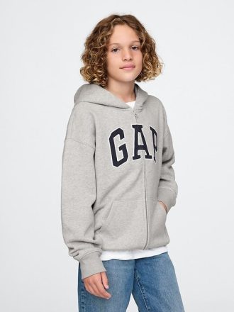 Dziecięca bluza z kapturem i miękkim logo w stylu vintage