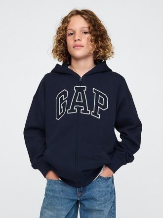 Dziecięca bluza z kapturem i miękkim logo w stylu vintage