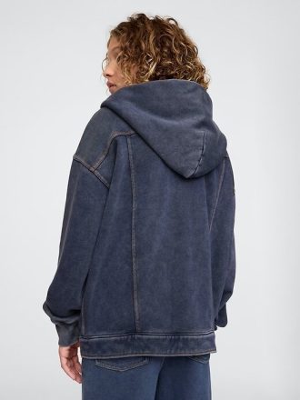 dziecica bluza z kapturem icon denim jacket 2 1 330x440 - Dziecięca bluza z kapturem Icon Denim Jacket