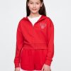 Dziecięca bluza z kapturem VintageSoft Crop zapinana na zamek