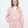 Dziecięca bluza z kapturem VintageSoft Crop zapinana na zamek