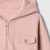 Dziecięca bluza z kapturem VintageSoft Crop zapinana na zamek