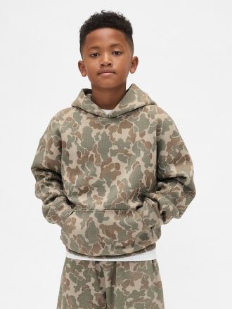 Dziecięca bluza z kapturem VintageSoft Relaxed Camo