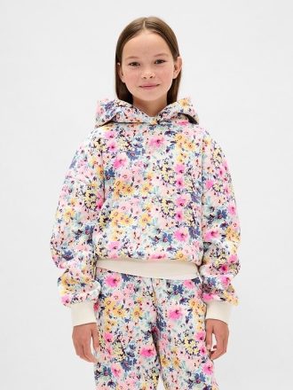Dziecięca bluza z kapturem VintageSoft Relaxed Floral