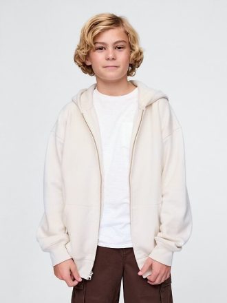 Dziecięca bluza z kapturem VintageSoft zapinana na zamek