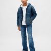 Dziecięca bluza z kapturem z denimu z podszewką Sherpa