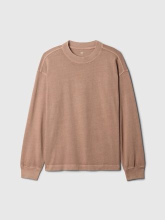 Dziecięca ciężka, sprana koszulka T-shirt