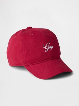 Dziecięca dżinsowa czapka baseballowa z logo Gap