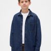 Dziecięca jeansowa koszula oversize