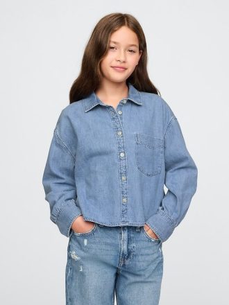 Dziecięca koszula jeansowa oversize