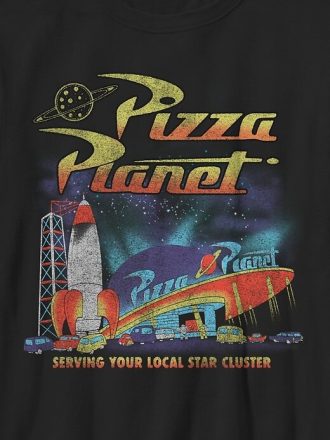 Dziecięca koszulka graficzna Toy Story Pizza Planet
