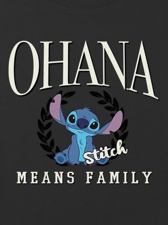 Dziecięca koszulka Lilo i Stich Ohana Means Family Graphic Boxy Crop Tee
