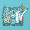 Dziecięca koszulka MTV Butterflies Graphic Boxy Crop