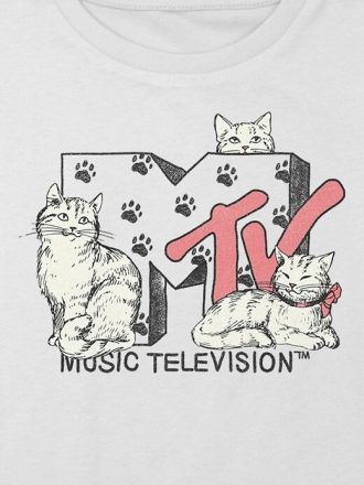 Dziecięca koszulka MTV Cats Graphic Boxy Crop