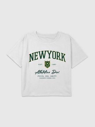 Dziecięca koszulka New York Athletics Graphic Boxy Crop