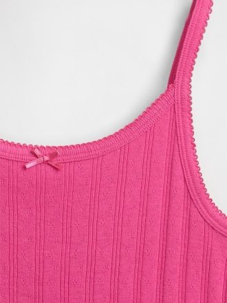 Dziecięca koszulka Pointelle Rib Cami