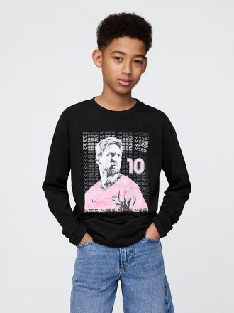 Dziecięca koszulka z grafiką Messi