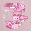 Dziecięca koszulka z grafiką Minecraft Axolotl
