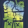 Dziecięca koszulka z grafiką Minecraft Steve i Alex kontra Moby
