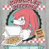 Dziecięca koszulka z grafiką Sonic The Hedgehog Knuckles Pizza