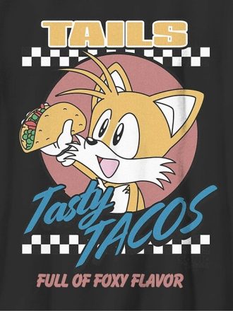 Dziecięca koszulka z grafiką Sonic The Hedgehog Tails Tacos