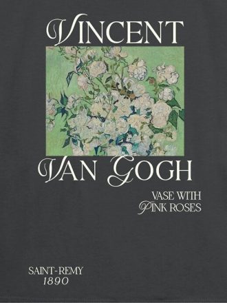 Dziecięca koszulka z grafiką Van Gogh Pink Roses