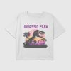 Dziecięca koszulka z nadrukiem „Jurassic Park” w kształcie pudełka