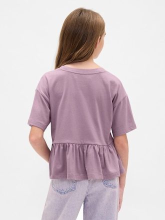 Dziecięca koszulka z nadrukiem peplum