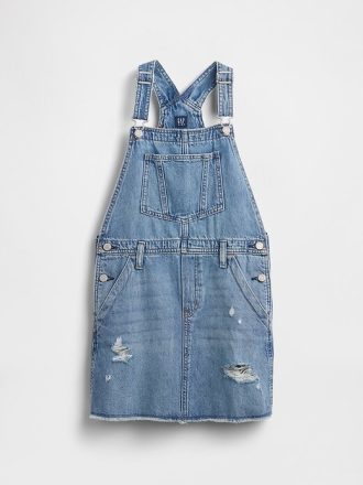 Dziecięca sukienka jeansowa typu pinafore