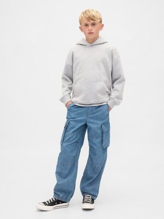 Dziecięce jeansowe spodnie dresowe Baggy Cargo