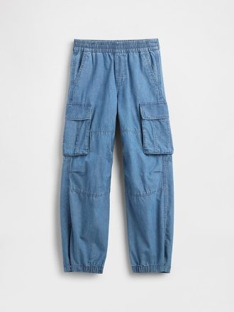 Dziecięce jeansowe spodnie dresowe Baggy Cargo