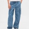 Dziecięce jeansowe spodnie dresowe Baggy Cargo