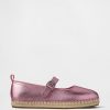 Dziecięce metaliczne espadryle Mary Jane
