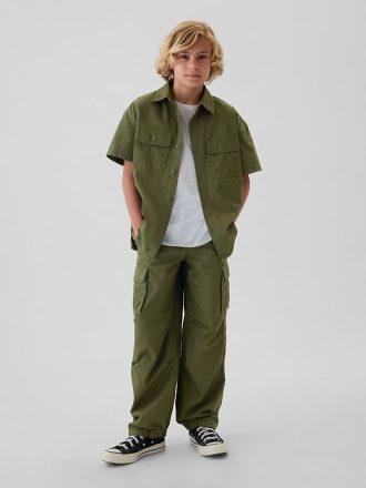 Dziecięce spodnie cargo typu pull-on parachute