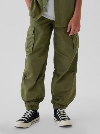 Dziecięce spodnie cargo typu pull-on parachute