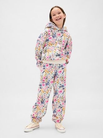 Dziecięce spodnie dresowe VintageSoft Loose Floral