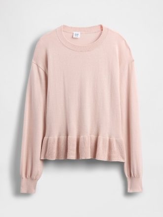 Dziecięcy luźny sweter z baskinką