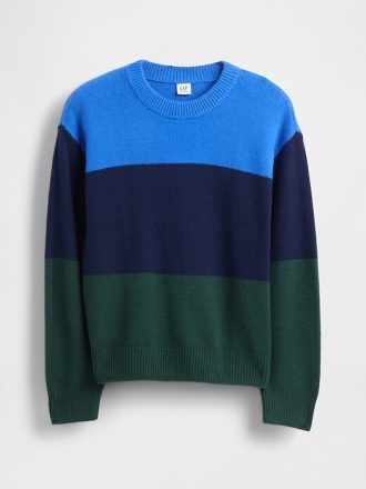 Dziecięcy sweter CashSoft z luźnym okrągłym dekoltem