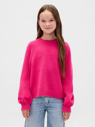 Dziecięcy sweter CashSoft z okrągłym dekoltem