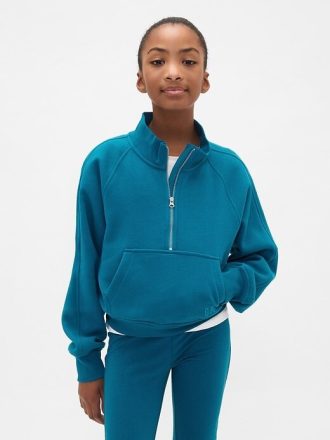 Dziecięcy sweter VintageSoft z zamkiem błyskawicznym do połowy