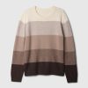 Dziecięcy sweter w paski CashSoft z okrągłym dekoltem