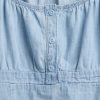 Dziecięcy top typu babydoll z jeansu