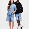 Gap × BÉIS Baggy szorty dżinsowe dla dorosłych z dzianiny