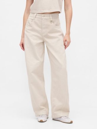 Gap × BÉIS Dżinsy Barrel z wysokim stanem