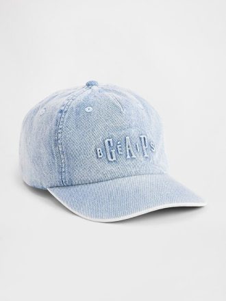 Gap × BÉIS Logo Dżinsowa czapka baseballowa