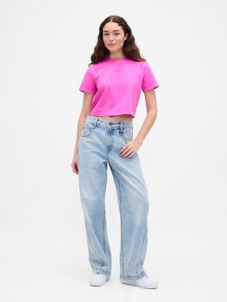 Gap × BÉIS T-shirt z grafiką w stylu vintage, wykonany z miękkiej bawełny organicznej