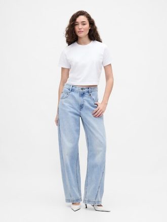 Gap × BÉIS T-shirt z grafiką w stylu vintage, wykonany z miękkiej bawełny organicznej