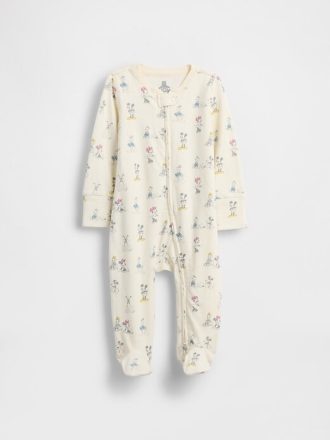 Gap × Disney Baby Jednoczęściowy kombinezon z bawełny organicznej ze stopkami