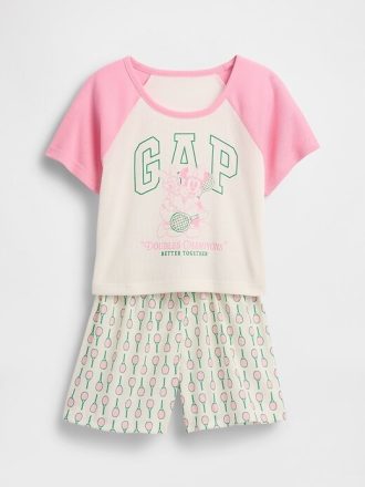 Gap × Disney Kids Piżama z recyklingu z krótkim rękawem